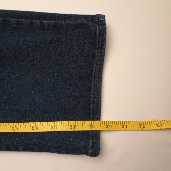 NYDJ Pull-On Jeans Size L High Rise Boot Cut Dark Wash - Picture 8 of 9